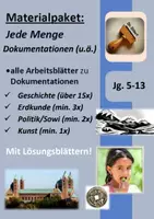 Vorschau - Stundenentwürfe - Wachsendes Sparpaket: Komplettes Material zu TV-Dokumentationen, Spielfilmen, Serien (Mediathek, youtube) mit Unterrichtsmaterial mit Lösungen (auch für Vertretungsstunden geeignet) - Deckblatt