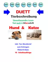 Vorschau - Stundenentwürfe - PAKET: Tierbeschreibung - Hund & Katze - Deckblatt