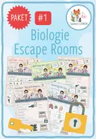 Vorschau - Arbeitsblätter - PAKET #1 - 6x Biologie Escape Rooms (#1-6) - Deckblatt