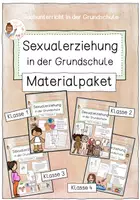 Vorschau - Stundenentwürfe - Materialpaket Sexualerziehung (Sexualkunde) - Klasse 1 bis 4 - Deckblatt