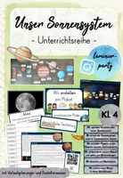 Vorschau - Stundenentwürfe - Unser Sonnensystem / Planeten: Unterrichtsreihe (Kl. 4) - Deckblatt