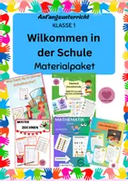 Vorschau - Arbeitsblätter - Willkommen in der Schule - Materialpaket - Deckblatt