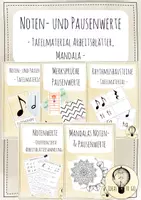 Vorschau - Arbeitsblätter - Materialpaket Notenwerte - Tafelmaterial, Arbeitsblätter - Deckblatt