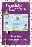 Vorschau - Arbeitsblätter - mitwachsendes Materialpaket MÄRCHEN - Deckblatt