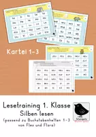 Vorschau - Arbeitsblätter - Materialpaket: Lesekartei 1-3 (passend zu Flex und Flora) - Deckblatt