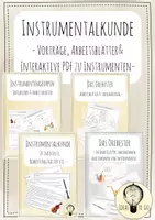 Vorschau - Arbeitsblätter - Rundum sorglos: Instrumentalkunde, Orchester mit interaktiver PDF - Deckblatt