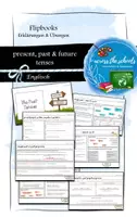 Vorschau - Arbeitsblätter - Present, Past & Future Tenses: Flipbook Paket - Deckblatt