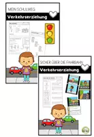 Vorschau - Arbeitsblätter - Materialpaket - Verkehrserziehung - Deckblatt