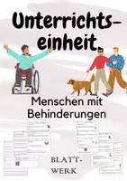 Vorschau - Arbeitsblätter - Menschen mit Behinderungen/Inklusion/Unterrichtseinheit/Ethikunterricht - Deckblatt
