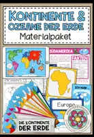 Vorschau - Stundenentwürfe - KONTINENTE UND OZEANE DER ERDE - Materialpaket - Deckblatt