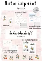 Vorschau - Arbeitsblätter - Schreibschrift Paket (beige) - Deckblatt