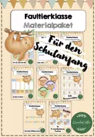 Vorschau - Bildkarten - Faultierklasse Materialpaket - Deckblatt