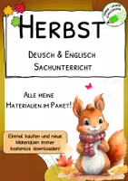 Vorschau - Arbeitsblätter - HERBST - Material für die Volksschule / Grundschule - All-In-Paket - Deckblatt