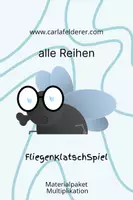 Vorschau - Spiele - Materialpaket FliegenKlatschSpiel Multiplikation Reihen 1-10 - Deckblatt