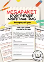 Vorschau - Arbeitsblätter - Materialpaket - Sporttheorie - Deckblatt