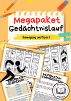 Vorschau - Spiele - Megapaket - Gedächtnislauf - Sportunterricht - Deckblatt