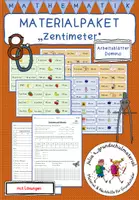 Vorschau - Arbeitsblätter - Materialpaket "Zentimeter" - Arbeitsblätter & Domino - Deckblatt