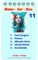 Vorschau - Stundenentwürfe - Maler -5er- Box 11 (Gauguin, Picasso, Dürer, Monet, Arcimboldo) - Deckblatt