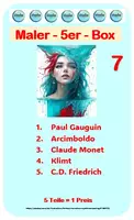 Vorschau - Stundenentwürfe - Maler -5er- Box 7 (Gauguin, Arcimboldo, Monet, Klimt,C.D. Friedrich) - Deckblatt