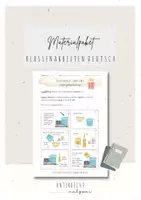Vorschau - Arbeitsblätter - Materialpaket: Klassenarbeiten Deutsch - Sekundarstufe I - Wachsendes Materialpaket - Deckblatt