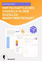 Vorschau - Arbeitsblätter - Wirtschaftliches Handeln in der sozialen Marktwirtschaft - Materialpaket - Deckblatt