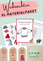 Vorschau - Mal- und Bastelvorlagen - XL Materialpaket für Weihnachten und die Adventszeit Sekundarstufe - Deckblatt