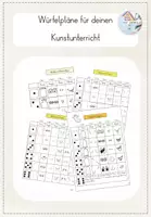 Vorschau - Arbeitsblätter - Würfelpläne für deinen Kunstunterricht - Deckblatt