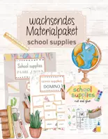 Vorschau - Spiele - School supplies - wachsendes Materialpaket für Englisch - Deckblatt