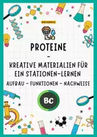 Vorschau - Stundenentwürfe - Materialpaket: Proteine - Struktur, Funktionen, Nachweise - Deckblatt
