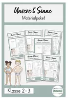Vorschau - Stundenentwürfe - Materialpaket Unsere 5 Sinne XXL Paket - Deckblatt