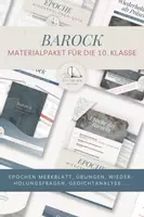 Vorschau - Stundenentwürfe - Barock Materialpaket für den Deutschunterricht - Deckblatt