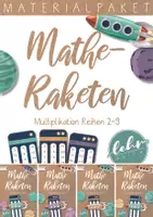 Vorschau - Stationenlernen - Materialpaket - Matheraketen Multiplikation - kleines Einmaleins - Deckblatt