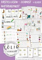 Vorschau - Arbeitsblätter - Materialpaket Leseblätter, Freiarbeits- und Fördermaterial LOAMIST - Deckblatt