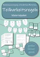 Vorschau - Arbeitsblätter - Materialpaket - Teilbarkeitsregeln - Deckblatt