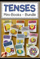 Vista previa - Hojas de trabajo - TENSES - Mini-Books Bundle - Portada