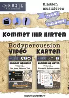 Vorschau - Spiele - Materialpaket 🎁 Weihnachtslied Bodypercussion Kommet ihr Hirten 🎄 Video und Karten • Klassenmusizieren - Deckblatt