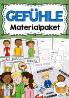 Vorschau - Arbeitsblätter - Gefühle Materialpaket - Deckblatt