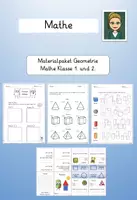 Vorschau - Arbeitsblätter - Materialpaket Geometrie Mathe Klasse 1. und 2. - Deckblatt
