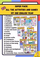 Vista previa - Unidades / Secuencias / Situaciones de Aprendizaje - Super Pack: All the activities and games 1st 2n year (+220 resources) - Portada