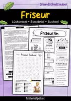 Vorschau - Arbeitsblätter - Friseur Materialpaket - Sparpaket - Deckblatt