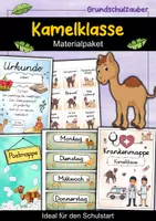 Vorschau - Arbeitsblätter - Kamelklasse Materialpaket - Kamel Sparpaket - Deckblatt