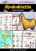 Vorschau - Arbeitsblätter - Alpakaklasse Materialpaket - Alpaka Sparpaket - Deckblatt