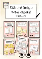 Vorschau - Stundenentwürfe - Wachsendes Materialpaket Silbenkönige komplette Unterrichtsreihe für UB mit vielen Arbeitsblättern - Deckblatt