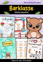 Vorschau - Mal- und Bastelvorlagen - Bärklasse Materialpaket - Bär Sparpaket - Deckblatt