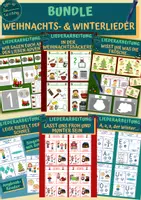 Vorschau - Arbeitsblätter - BUNDLE: Weihnachts- und Winterlieder mit dem Anybook-Reader - Deckblatt