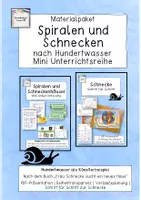 Vorschau - Unterrichtsreihen - Materialpaket Schnecke Hundertwasser | Frau Schnecke sucht ein neues Haus - Deckblatt