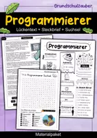 Vorschau - Arbeitsblätter - Programmierer Materialpaket - Sparpaket - Deckblatt