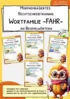 Vorschau - Arbeitsblätter - Materialpaket "Wichtige Wörter-Wortbaustein FAHR" - Deckblatt