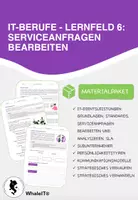 Vorschau - Arbeitsblätter - IT-Berufe - Lernfeld 6: Serviceanfragen bearbeiten - Deckblatt