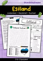 Vorschau - Arbeitsblätter - Estland - 3 für 2 Sparpaket - Materialpaket - Deckblatt